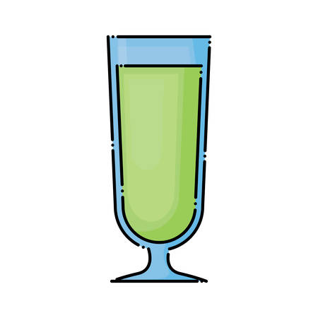 cocktail glass icon over white background, colorful design. vector illlustrationのイラスト素材