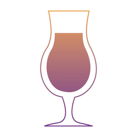 cocktail drink icon over white background, colorful design. vector illlustrationのイラスト素材