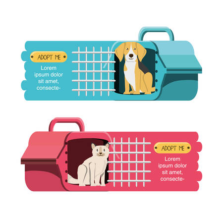animals in cage icon vector illustration designのイラスト素材