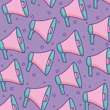 Megaphones background, colorful design. vector illustration iconのイラスト素材