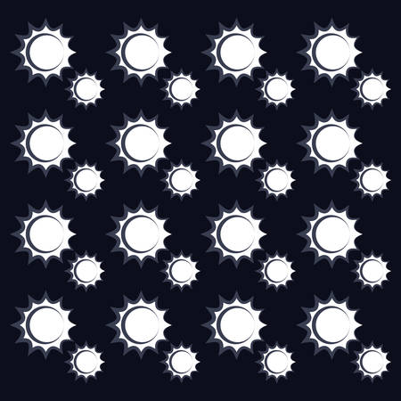 suns background, black and white design. vector illustrationのイラスト素材
