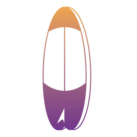 surfboard icon over white background, colorful design. vector illustrationのイラスト素材