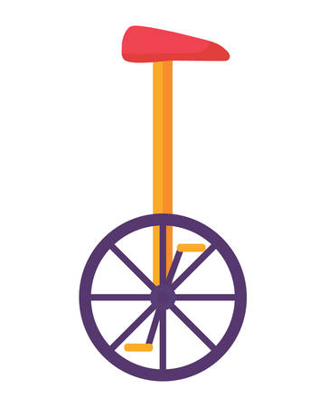 monocycle icon over white background, colorful design. vector illustrationのイラスト素材