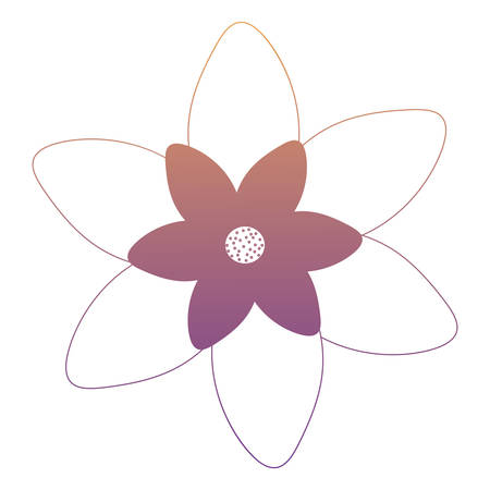 beautiful flower icon over white background, colorful design. vector illustrationのイラスト素材