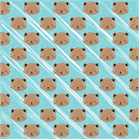colorful background with cute squirrles design. vector illustrationのイラスト素材