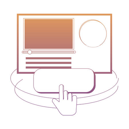 web profile icon over white background, vector illustrationのイラスト素材