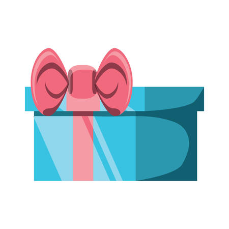 gift box icon over white background, colorful design. vector illustrationのイラスト素材