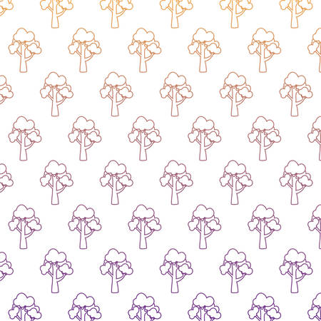 colorful background of trees design, vector illustrationのイラスト素材