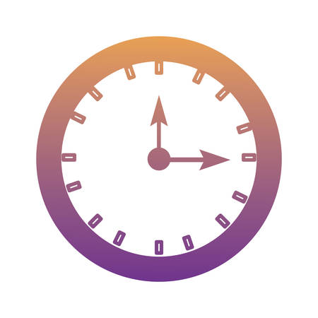 clock icon over white background, vector illustrationのイラスト素材