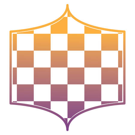 with chessboard pattern over white background, vector illustrationのイラスト素材