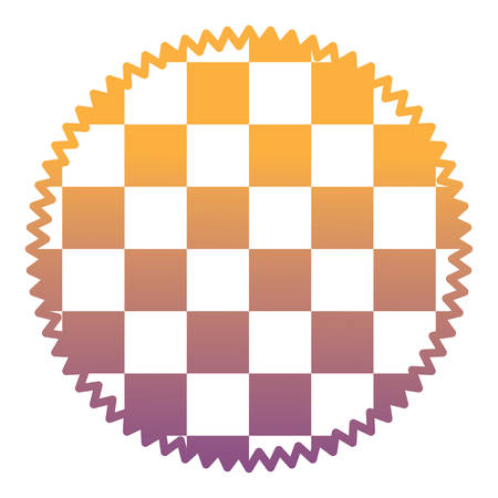 with chessboard pattern over white background, vector illustrationのイラスト素材