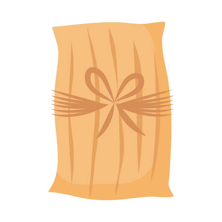 mexican tamales over white background, colorful design. vector illustrationのイラスト素材