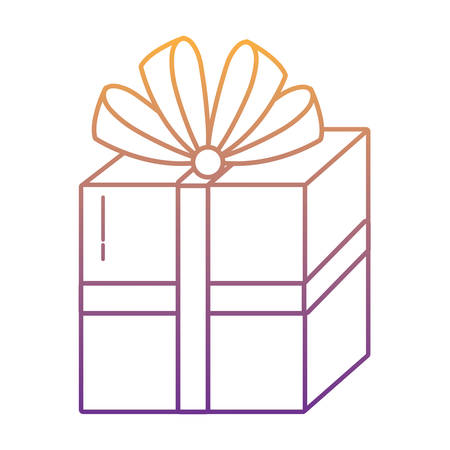 gift box icon over white background, colorful design. vector illustrationのイラスト素材
