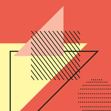 Seamless geometric pattern in modern abstract style, colorful design. vector illustrationのイラスト素材