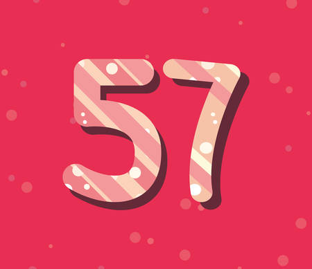 set numbers comic characters vector illustration designのイラスト素材