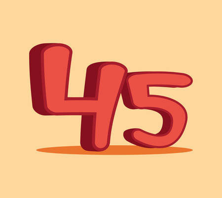 set numbers comic style vector illustration design