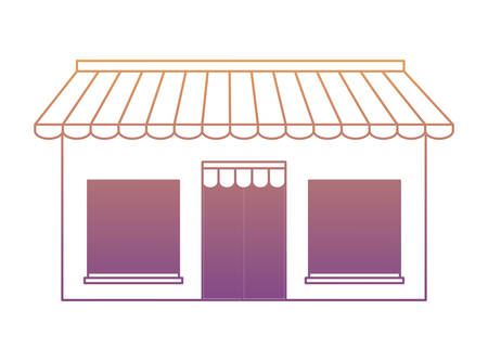 store building icon over white background, vector illustrationのイラスト素材