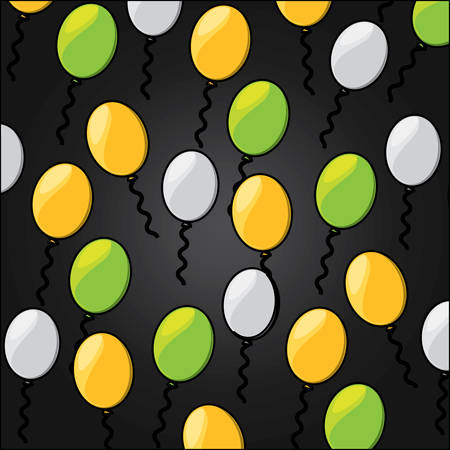 Background of balloons pattern, vector illustrationのイラスト素材