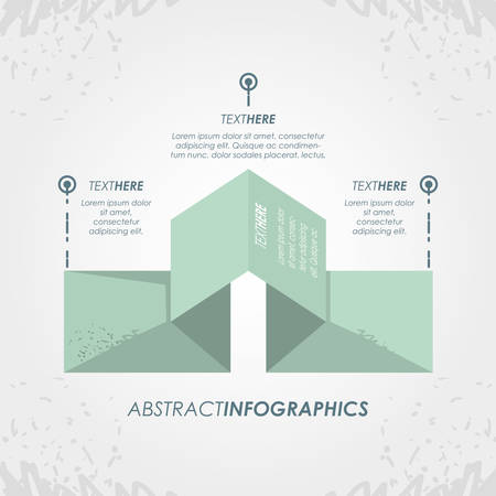 abstract infographics with tapes sketches vector illustrationのイラスト素材