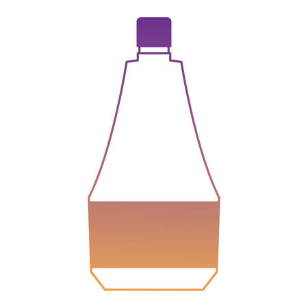 bbq sauce bottle over white background, vector illustrationのイラスト素材
