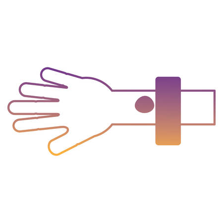 hand with blood drop icon over white background, vector illustrationのイラスト素材