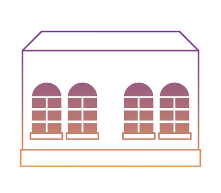 city building icon over white background, vector illustrationのイラスト素材