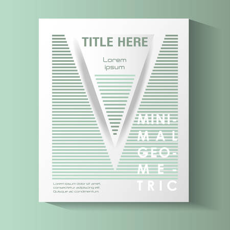 minimal geometric template label vector illustration designのイラスト素材