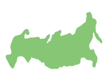 Russia map icon over white background, vector illustrationのイラスト素材