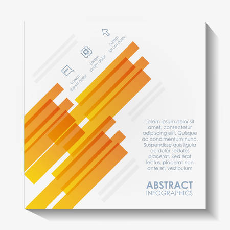 template infographic with figures geometrics vector illustration designのイラスト素材