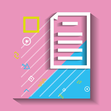 template infographic with figures geometrics vector illustration designのイラスト素材