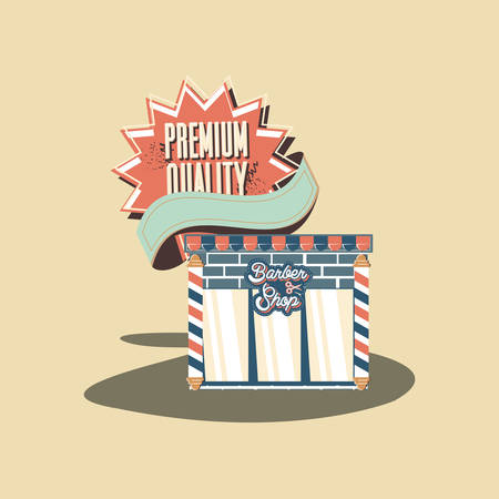 retro shopping store premium quality vintage design vector illustrationのイラスト素材