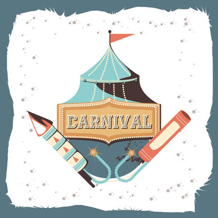 carnival circus tent icon vector illustration designのイラスト素材