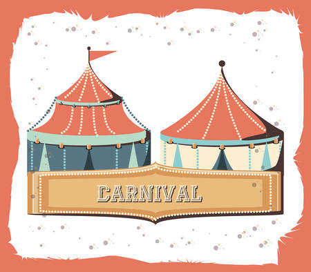 carnival circus tent icon vector illustration designのイラスト素材