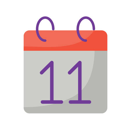 calendar icon over white background, vector illustrationのイラスト素材