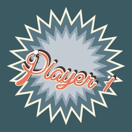 retro videogame design with over blue background, colorful design. vector illustrationのイラスト素材