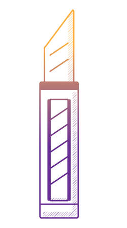bistoury icon over white background, vector illustrationのイラスト素材