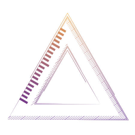 squad ruler icon over white background, vector illustrationのイラスト素材