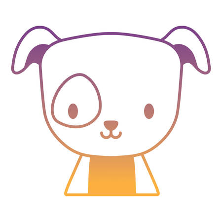 cute dog icon over white background, vector illustrationのイラスト素材