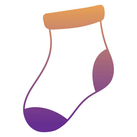 baby sock icon over white background, vector illustrationのイラスト素材