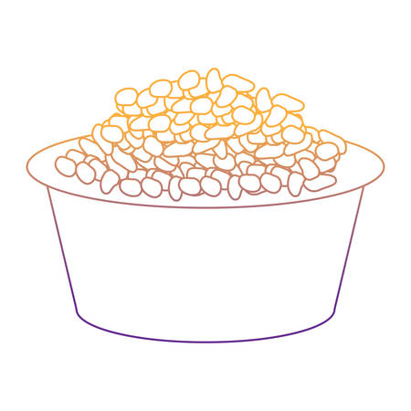 dog food bowl over white background, vector illustrationのイラスト素材