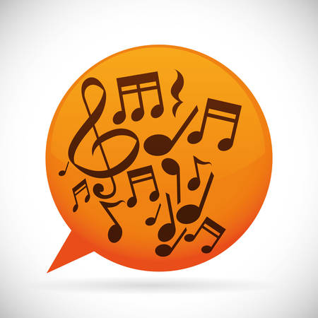Music instruments and notes graphic design, vector illustration eps10のイラスト素材