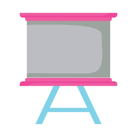 presentation board over white background, vector illustrationのイラスト素材