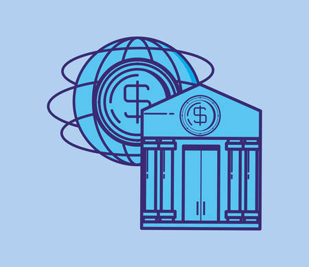 financial technology set icons vector illustration designのイラスト素材