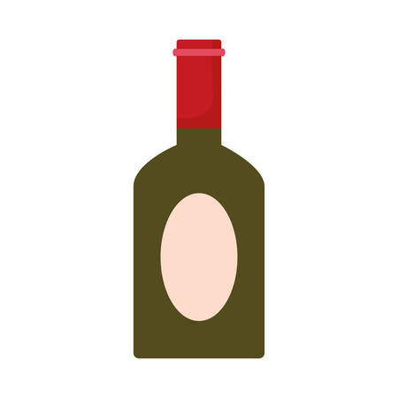 whisky bottle icon over white background, vector illustrationのイラスト素材