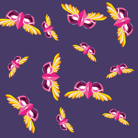 masks decoration carnival festival background vector illustrationのイラスト素材