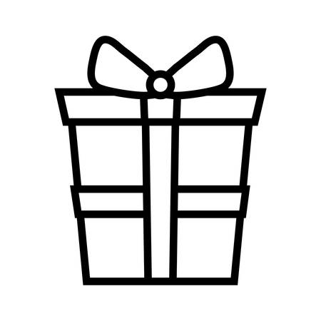 gift box present icon vector illustration designのイラスト素材