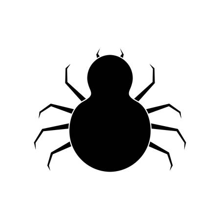 happy halloween spider icon vector illustration designのイラスト素材