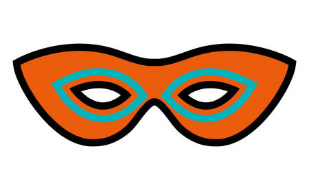 mask carnival celebration icon vector illustration designのイラスト素材