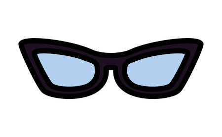 femenine eyeglasses isolated icon vector illustration designのイラスト素材