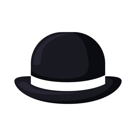 elegant british male hat icon vector illustration designのイラスト素材